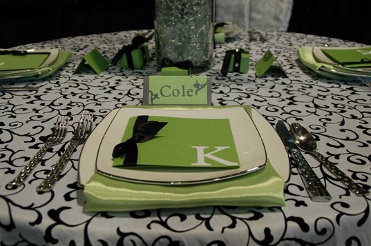 Black And Green Wedding Decor. and green wedding decor